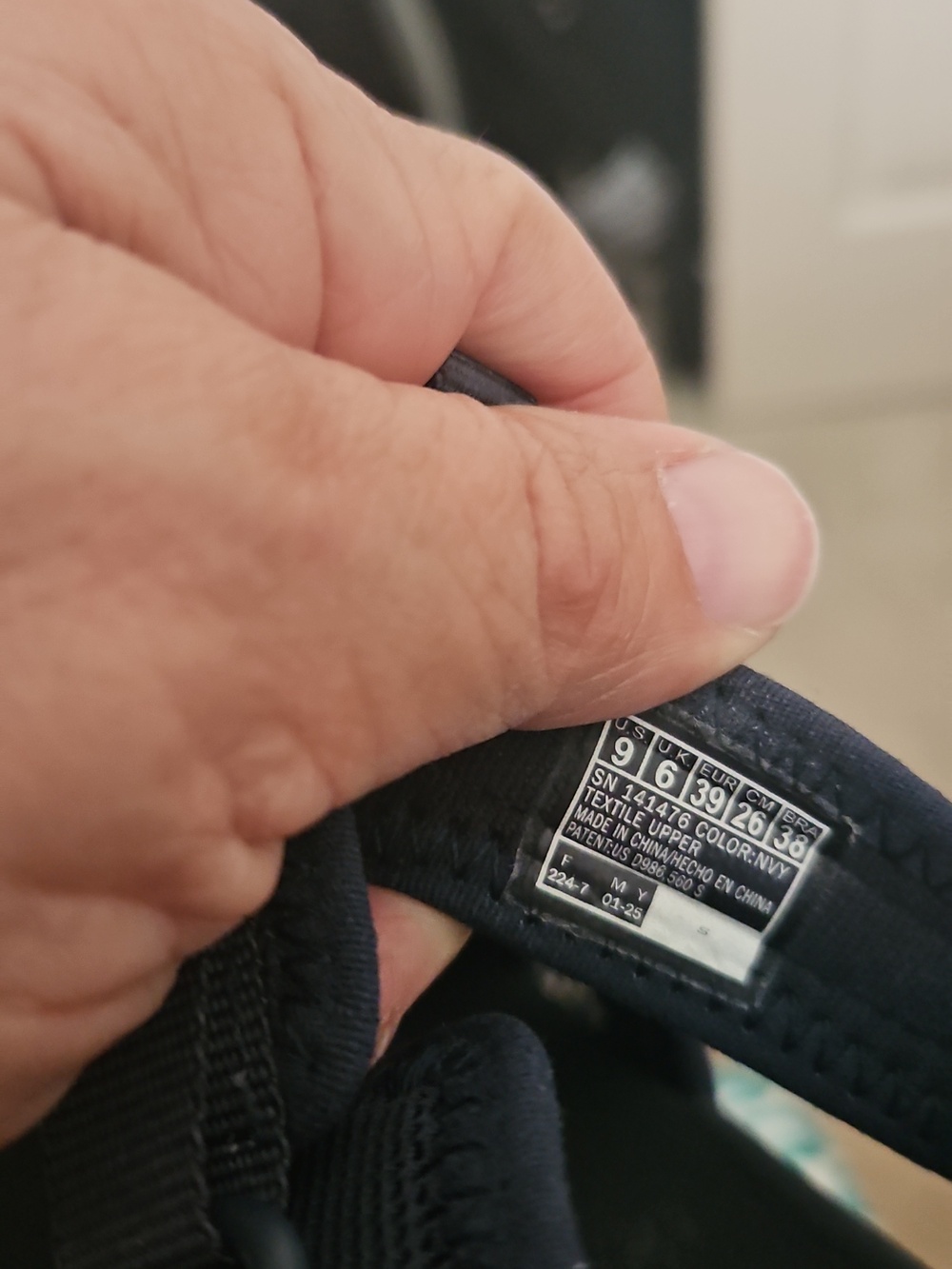 Skechers Go WALK navy Blue Shoes Part Mesh Velcro Close <9> - Picture 7 of 11